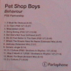 Further Listening Behaviour - CD-R: 2001 UK (PSB Partnership; n/a) [studio promo; only w/tracks later issued on disc 2]